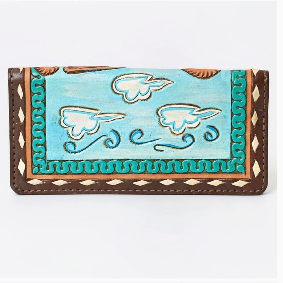 American Darling Wallet Genuine Leather Women Bag Western Wallet - Picture 4 of 5